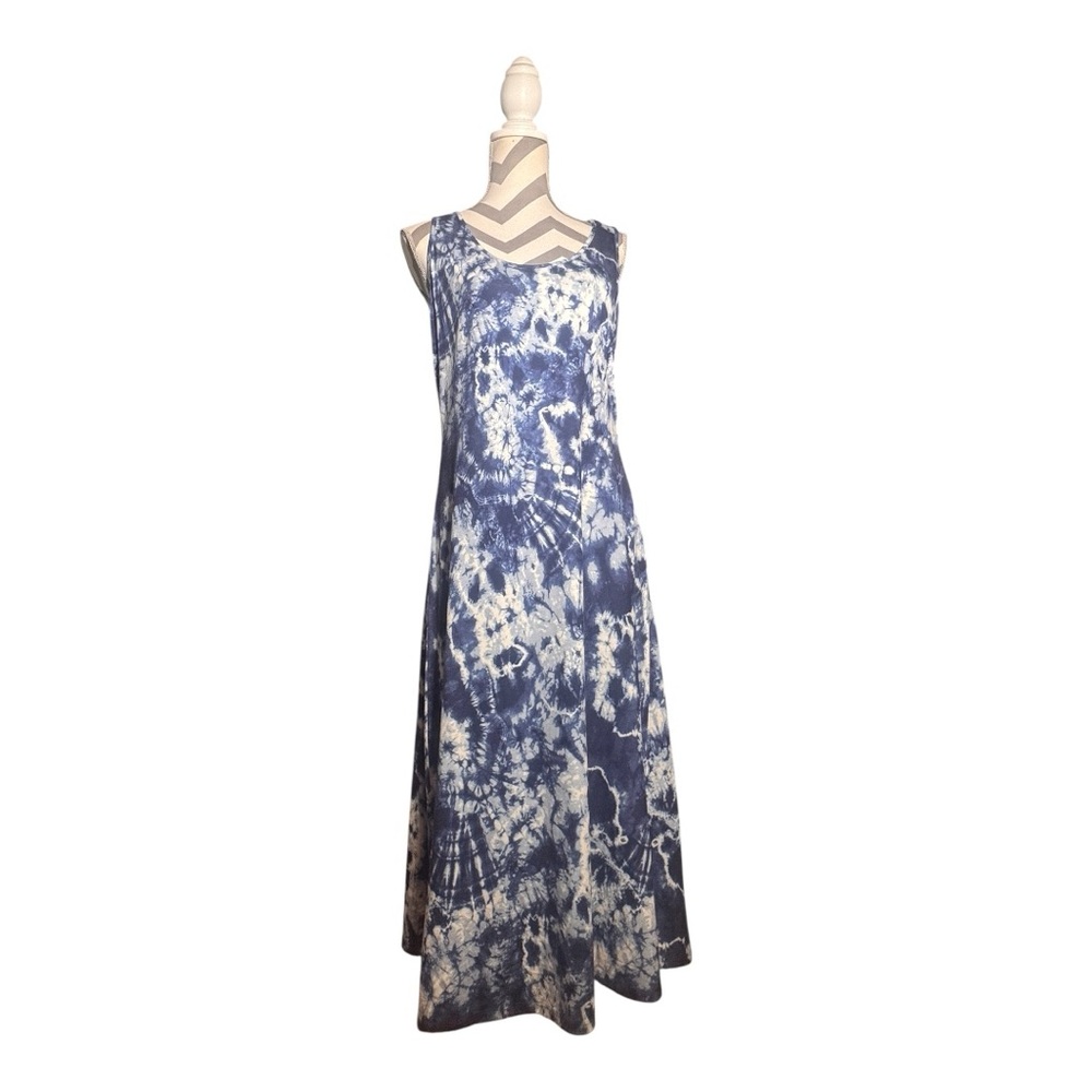 KEREN hart Navy and White Maxi Dress
